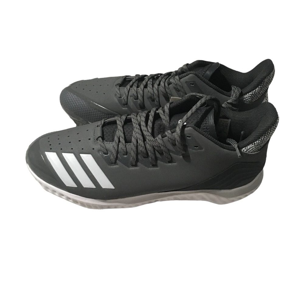⚾️⚾️Adidas Baseball Men Icon Bounce Metal Cleats Grey